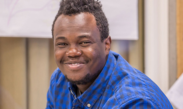 North student in class