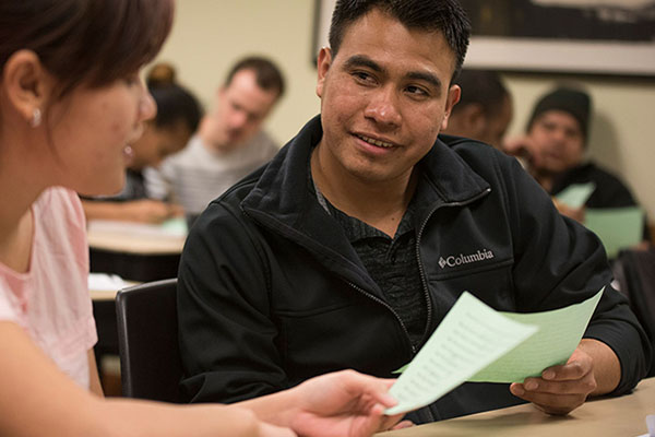 Students at Seattle Central College
